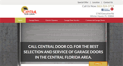 Desktop Screenshot of centraldoorfl.com